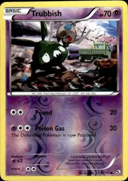 Pokemon Reverse Holo Trubbish Legendary Treasures 67/113 LP - Image 1