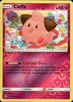 Pokemon Reverse Holo Cleffa SM - Unbroken Bonds 131/214 LP - Image 1