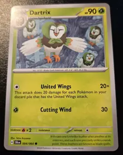 Dartrix 004/064 Common Scarlet & Violet: Shrouded Fable Pokemon TCG - Image 1