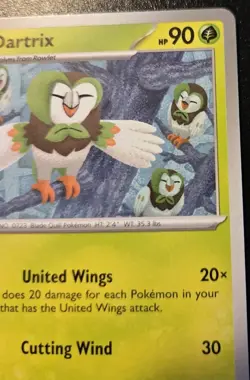 Dartrix 004/064 Common Scarlet & Violet: Shrouded Fable Pokemon TCG - Image 3