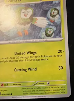Dartrix 004/064 Common Scarlet & Violet: Shrouded Fable Pokemon TCG - Image 5