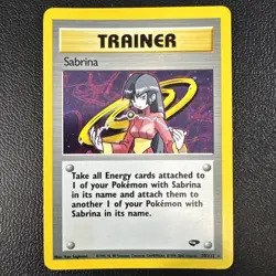 Pokemon TCG - SABRINA - 110/132 - RARE - UNLIMITED - GYM CHALLENGE (2000) - Image 1