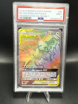 Pokemon Hidden Fates Moltres Zapdos Articuno GX 69/68 PSA 9 - Image 1