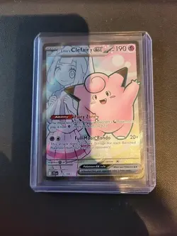 Lillie’s Clefairy Ex 173/159 Full Art Pokemon TCG NM Near Mint Ultra Rare - Image 1