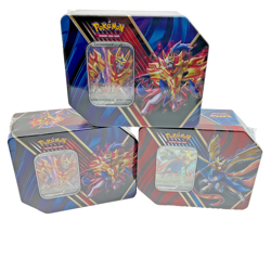 Lot of (3) Pokemon TCG 2020 Zacian Zamazenta Legend Galar Tins Sealed Evolutions - Image 1