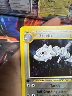 Steelix 1st Edition 15/111 Holo Neo Genesis Pokemon - Image 1
