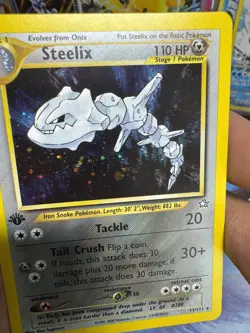 Steelix 1st Edition 15/111 Holo Neo Genesis Pokemon - Image 3