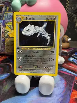 Steelix 1st Edition 15/111 Holo Neo Genesis Pokemon - Image 4