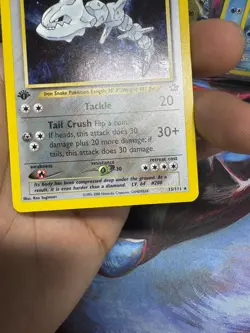 Steelix 1st Edition 15/111 Holo Neo Genesis Pokemon - Image 5
