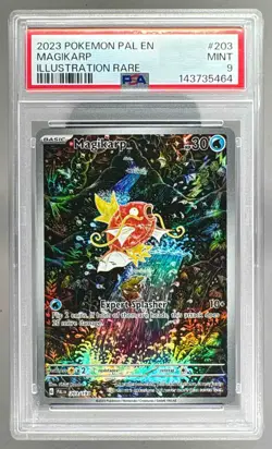 143735464 Magikarp 2023 Pokemon Scarlet & Violet Paldea Evolved #203 PSA 9 - Image 1