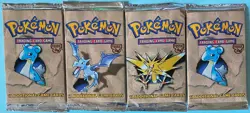 (4) 1999 Pokemon Fossil Booster Factory Sealed Packs - Image 1