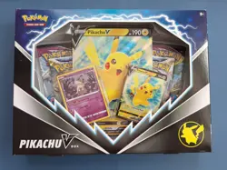 Pokemon TCG: Pikachu V Box Factory Sealed Fusion Strike, Brilliant Stars Packs 820650851179 - Image 1
