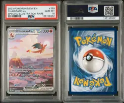 2023 POKEMON MEW EN-151 SPECIAL ILLUSTRATION RARE #199 CHARIZARD EX PSA 10 - Image 3