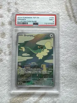 Pokemon TCG Drampa 184/162 Illustration Rare Temporal Forces PSA 9 - Image 1