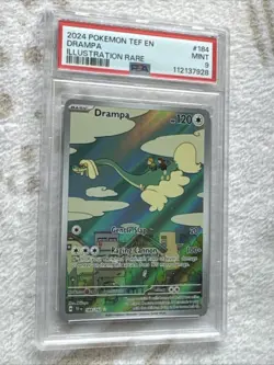 Pokemon TCG Drampa 184/162 Illustration Rare Temporal Forces PSA 9 - Image 2