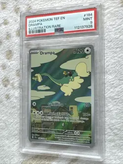 Pokemon TCG Drampa 184/162 Illustration Rare Temporal Forces PSA 9 - Image 3