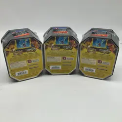 Lot of (3) Pokemon TCG Hidden Fates Raichu GX Tin Factory Sealed 12 Total Packs - Image 2