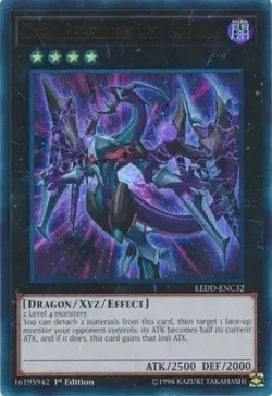 *** DARK REBELLION XYZ DRAGON *** ULTRA RARE (MINT/NM) LEDD-ENC32 YUGIOH! - Image 1