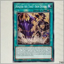 Ninjitsu Art Tool - Iron Digger - MP23-EN202 - Common 1st Edition Yugioh - Image 1