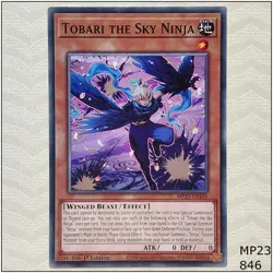 Tobari the Sky Ninja - MP23-EN166 - Common 1st Edition Yugioh - Image 1