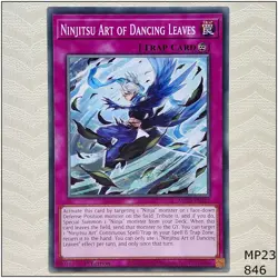Ninjitsu Art of Dancing Leaves - MP23-EN212 - Common 1st Edition Yugioh - Image 1