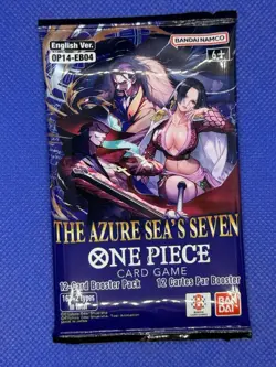 One Piece TCG: The Azure Sea's Seven Booster Packs OP-14 English Set - Image 3