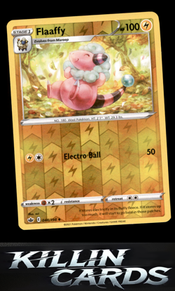 Reverse Holofoil Flaaffy 048/198 Pokemon Uncommon SWSH06: Chilling Reign Card NM - Image 1