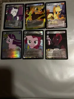 My Little Pony CCG Foil & Regular Card Lot 6 Cards **customized for upvj5144** - Image 1