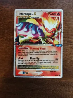 Infernape LV.X DP10 Black Star Promo Holo Rare Pokemon Card LP 2007 - Image 3