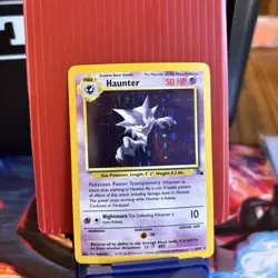 Pokemon TCG Gengar Fossil Holo Card 5/62 TAG 8.5 Near Mint - Image 3