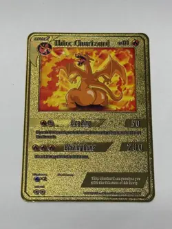 Thicc Charizard HP120 Metal Pokemon Card-Collectible Gift Display HOT!! - Image 2