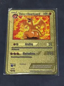 Thicc Charizard HP120 Metal Pokemon Card-Collectible Gift Display HOT!! - Image 5