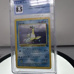 Pokemon TCG Lapras Fossil First Edition Holo Rare Card CGC New Label 8.5 - Image 4