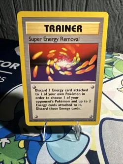Pokemon TCG Base Set Trainer Super Energy Removal Card 79/102 Rare Nm Mint VTG - Image 1