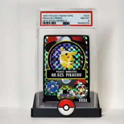 Pikachu⚡Prism Sealdass 1997 POCKET MONSTERS #025 Series 2 Pokemon Card PSA 8✨ - Image 2