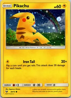 Pikachu - 28/73 (Cosmos Holo) Promo Miscellaneous Cards & Products 028/073 NM - Image 1