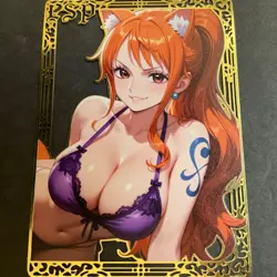 Goddess Story Gold METAL Card - Serial Number #037/200! Nami Anime **READ** - Image 1