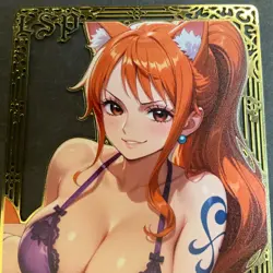 Goddess Story Gold METAL Card - Serial Number #037/200! Nami Anime **READ** - Image 2