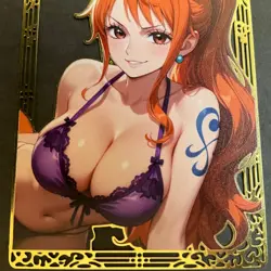 Goddess Story Gold METAL Card - Serial Number #037/200! Nami Anime **READ** - Image 3