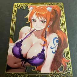 Goddess Story Gold METAL Card - Serial Number #037/200! Nami Anime **READ** - Image 4