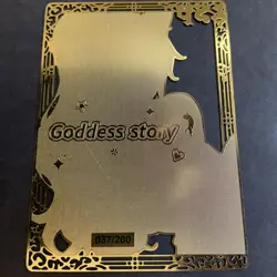 Goddess Story Gold METAL Card - Serial Number #037/200! Nami Anime **READ** - Image 5