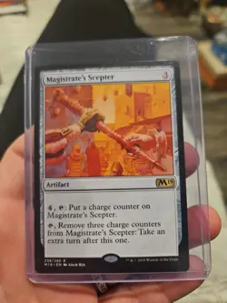 MTG M19 Magic the Gathering Core Set 2019 Magistrate's Scepter 238/280 PACK FRES - Image 1
