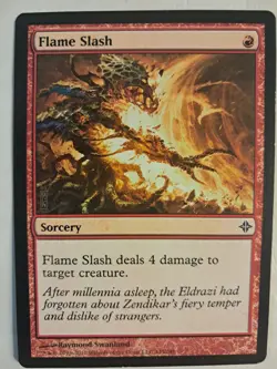 Flame Slash (145/248) Rise of the Eldrazi LP/NM MTG MAGIC BULK DISCOUNT - Image 1