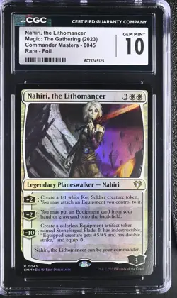 NAHIRI, THE LITHOMANCER Commander Masters Foil Rare CGC 10 MTG [Nostalgium] - Image 1