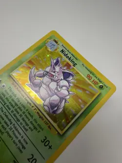 Pokemon Nidoking 11/102 Base Set Holo 1999 WOTC Unlimited Card - Image 3