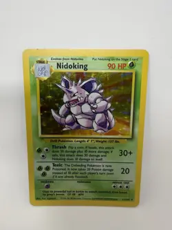 Pokemon Nidoking 11/102 Base Set Holo 1999 WOTC Unlimited Card - Image 4