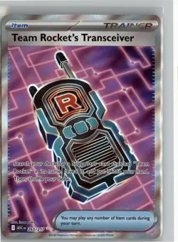 TEAM ROCKET'S TRANSCEIVER 263/217 ULTRA RARE ME: ASCENDED HEROES POKEMON NM - Image 1