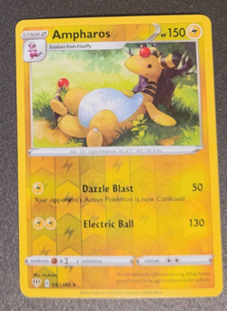 Pokemon Darkness Ablaze Ampharos Reverse Holo Rare 057/189 NM/M Condition - Image 1