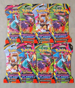 Pokemon TCG Mega Evolution Lot Of (8) Phantasmal Flames, Sleeved Booster Packs - Image 1