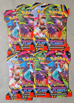 Pokemon TCG Mega Evolution Lot Of (8) Phantasmal Flames, Sleeved Booster Packs - Image 3
